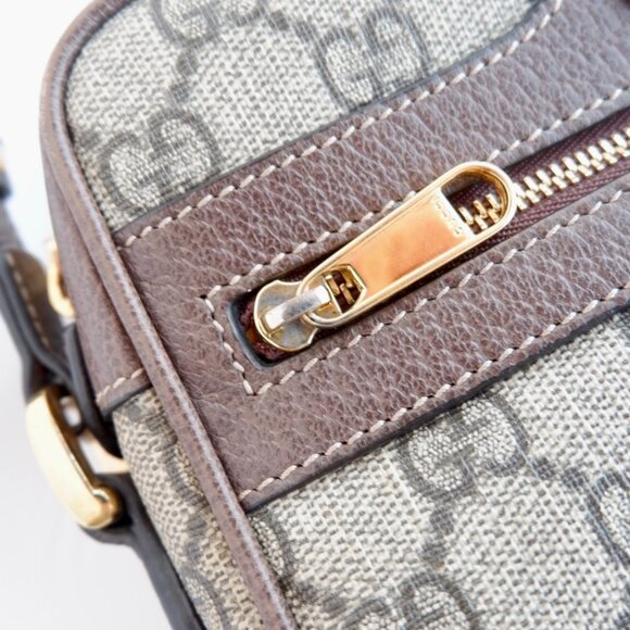 Authentic Preowned Gucci Brown GG Canvas Mini Ophidia Crossbody Bag - Picture 5 of 16